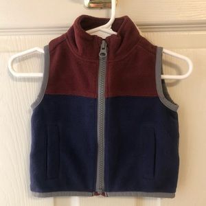 Old Navy 0-3 month zip up vest